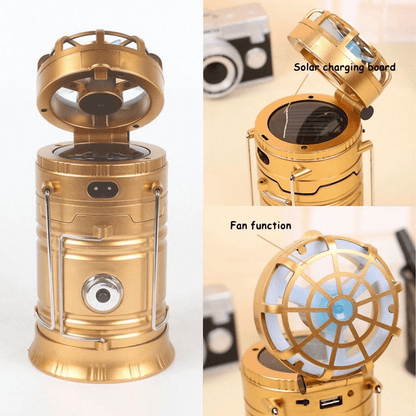 🔥Portable Solar Camping Light With Fan
