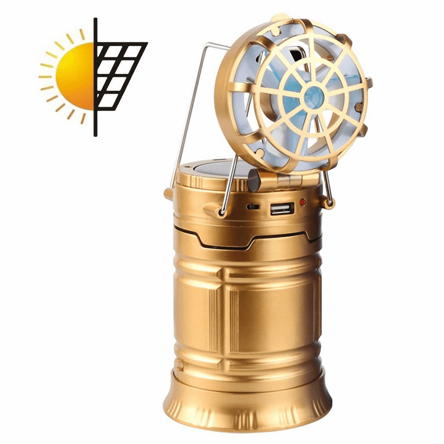 🔥Portable Solar Camping Light With Fan