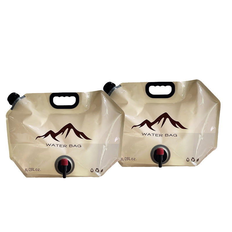 🏕️ Outdoor Collapsible Water Container Bag – 8L Capacity, Knob Faucet, Foldable 🌲