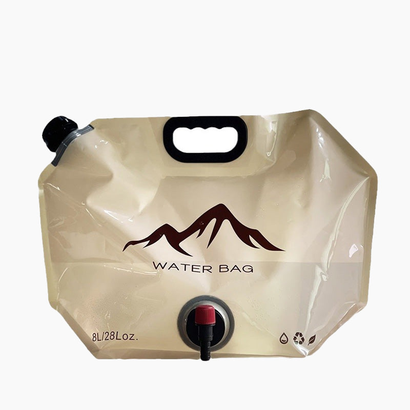 🏕️ Outdoor Collapsible Water Container Bag – 8L Capacity, Knob Faucet, Foldable 🌲