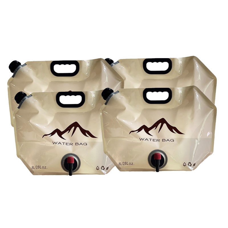 🏕️ Outdoor Collapsible Water Container Bag – 8L Capacity, Knob Faucet, Foldable 🌲