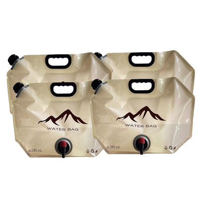 🏕️ Outdoor Collapsible Water Container Bag – 8L Capacity, Knob Faucet, Foldable 🌲