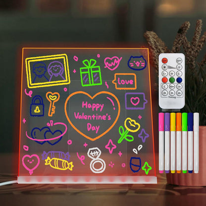 Illuminated LED Message Writing Board