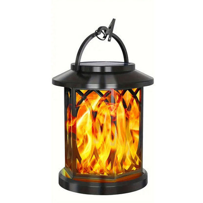 Garden Solar-Powered Outdoor Lantern with Clip