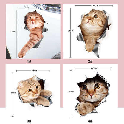 🔥Hot Sale 50% OFF🔥3D D tachable Wall Stickers of Cats