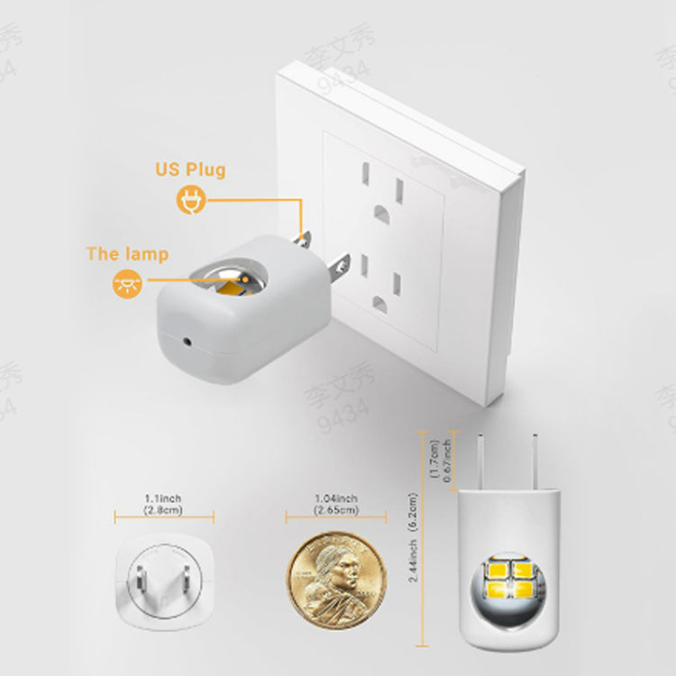 Smart LED Wall Night Light with Auto Dimmer