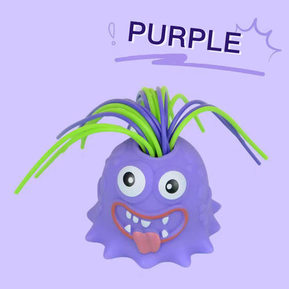👾Hair Pulling Monster Stress Relief Toy - Stretchy Sensory Fidget Tool for Anxiety & Focus, Safe for Kids/Adults 🎯✨