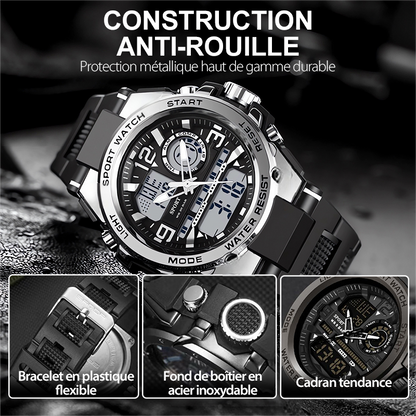🔥Men's Waterproof Sports Watch with Luminous Display