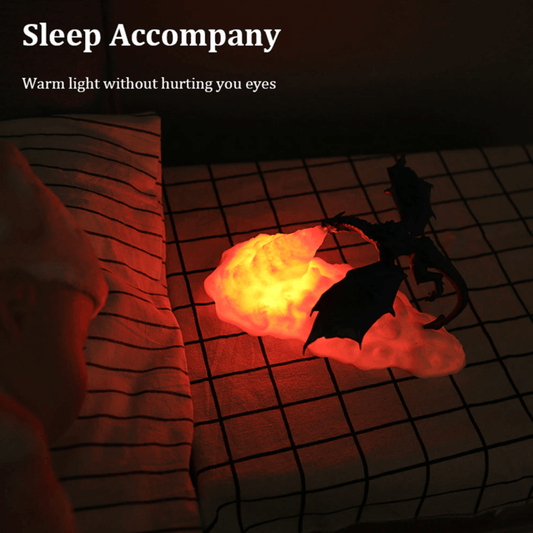 🔥3D Printed Dynamic Balance Dragon LED Night Light🐲