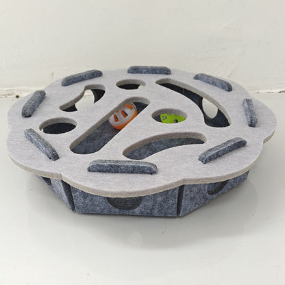 Interactive Felt Maze Toy for Cats