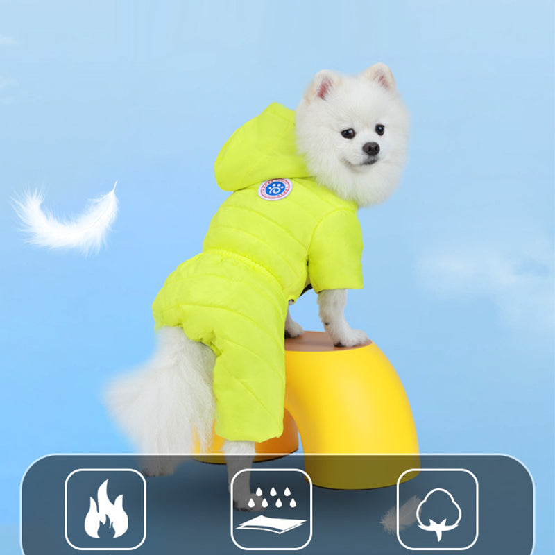 🐶 Cozy Dog Winter Suit | Full-Body Fleece Warmth, Easy Back Zipper & Non-Slip Grips