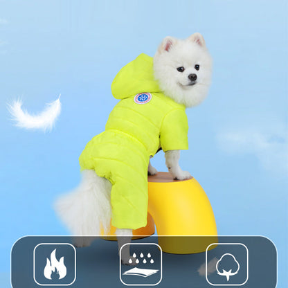 🐶 Cozy Dog Winter Suit | Full-Body Fleece Warmth, Easy Back Zipper & Non-Slip Grips
