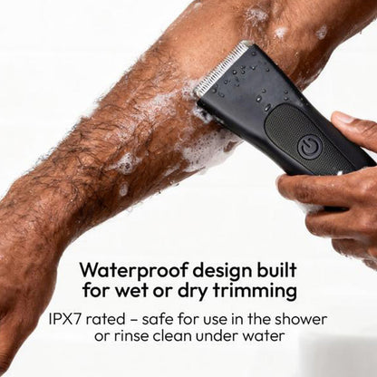 ✂️ Men's Digital Body Trimmer – L-Shaped Safety Blade, LED Display & 90-Min Runtime ✨