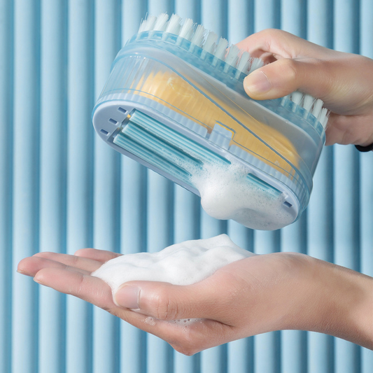 Multifunctional Soap Box with Roller & Scrubber