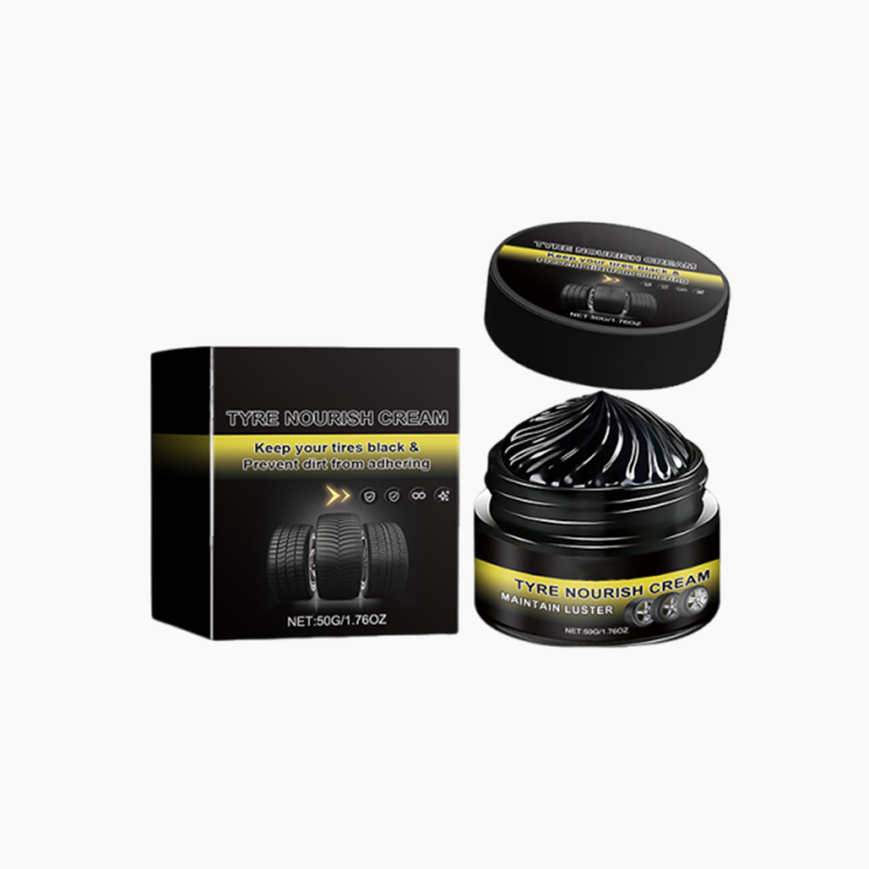 ✨ Tire wax – Restores black gloss, blocks UV, repels dirt. Easy & quick!🚗