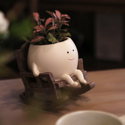 💝Playful Round Planter