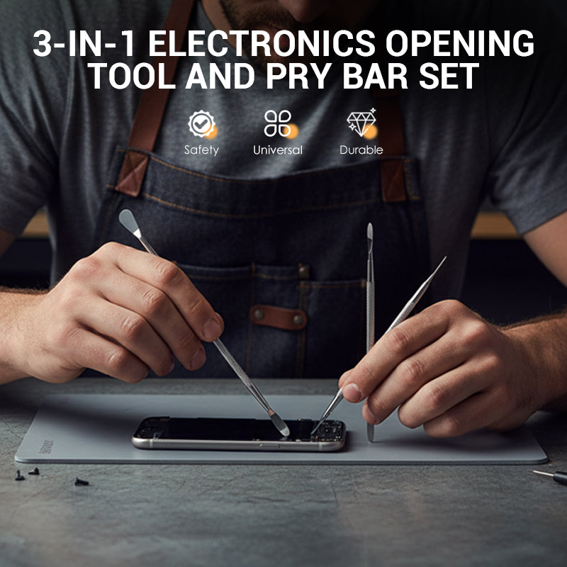 🛠️ 3-in-1 Electronics Opening Kit – Pry Tools, Spudgers & Precision Screwdrivers for Phones & Laptops 📦✨