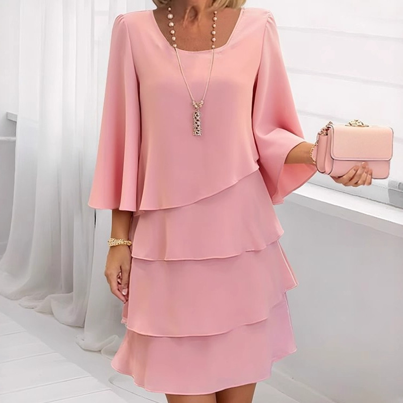 💃Women's Tiered Ruffle Dress with Flared Sleeves