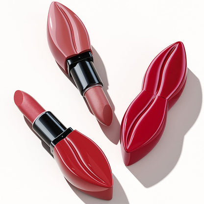 Long-Lasting Lip-Shaped Matte Lipstick