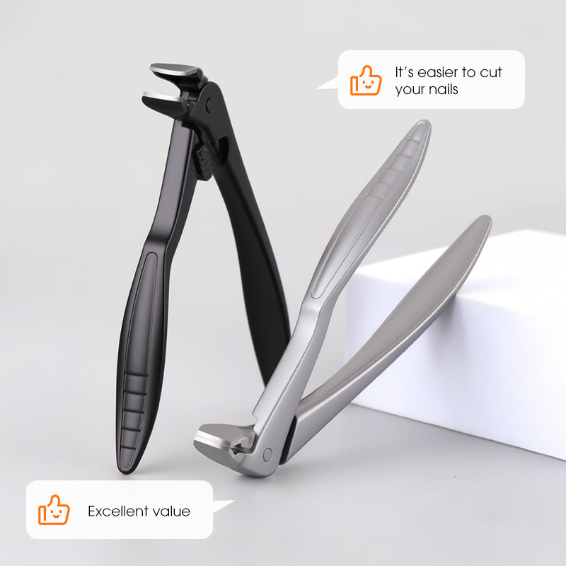 🔥Curved Stainless Steel Nail Clippers – Ergonomic and easy for seniors to use