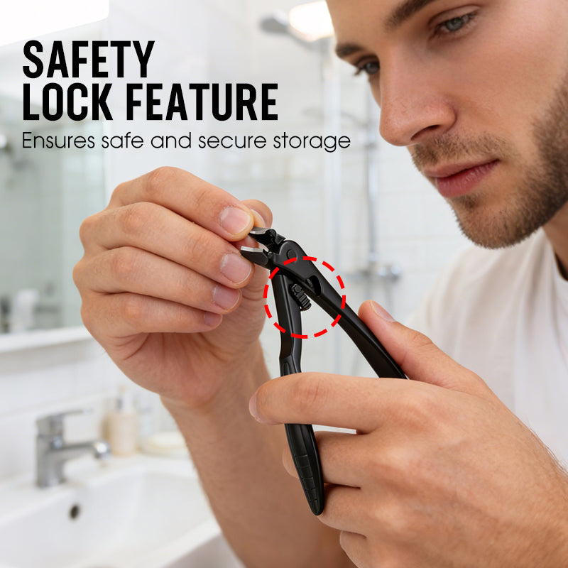 🔥Curved Stainless Steel Nail Clippers – Ergonomic and easy for seniors to use