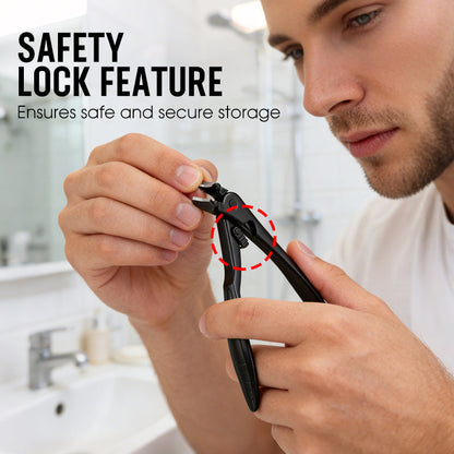 🔥Curved Stainless Steel Nail Clippers – Ergonomic and easy for seniors to use