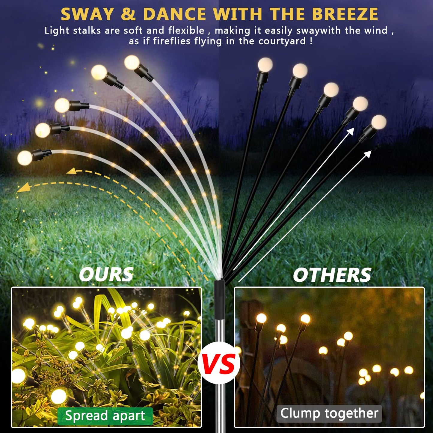 🌟Solar Powered Firefly Light