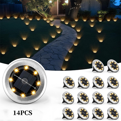 Outdoor Waterproof Solar Ground Light - 2 Pack/Set🏡💡