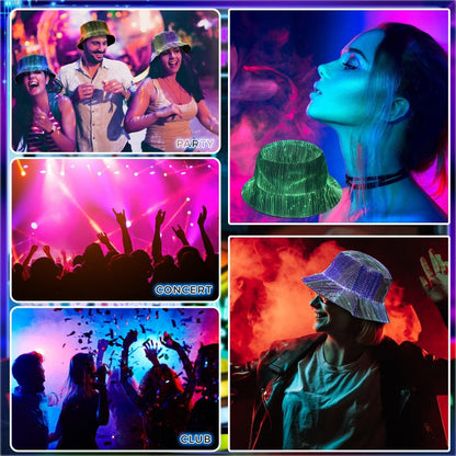 Luminous Fiber Optic Bucket Hat