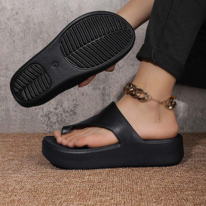 Trendy Toe-Loop Platform Sandals – Lightweight & All-Match for Daily Wear