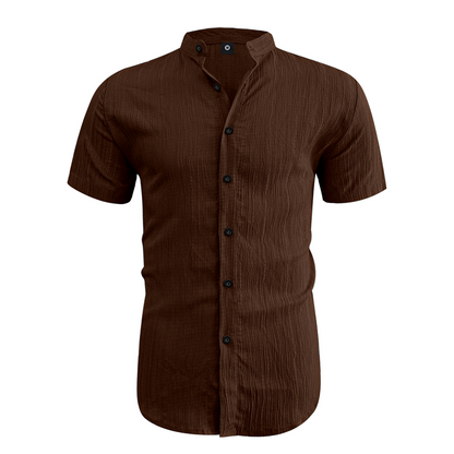 ✨New Arrival👕Men's Summer Stand Collar Short Sleeve Shirt