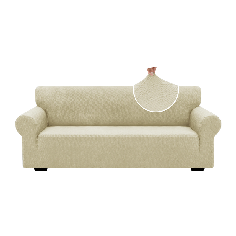 🔥Jacquard Sofa Cover with High Elasticity and Anti-slip Straps