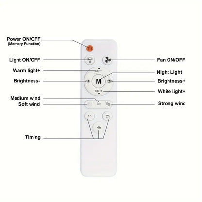 🔥SmartBreez 40W LED Ceiling Fan Light – 20.5 Ultra-Quiet with Remote 🎯 | E27 + FREE B22 Adapter 🔌