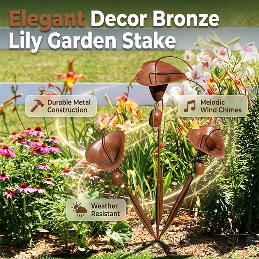 ⏳Time-Limited Special⏰Calla Lily Garden Stake with Bell Chimes