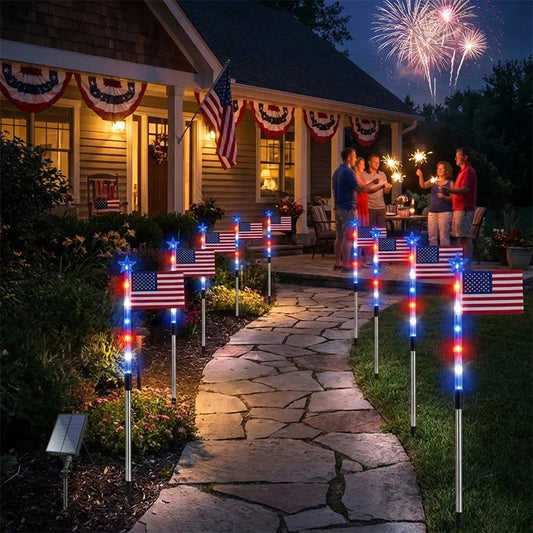 ✨Outdoor Solar Flag Stake Lights