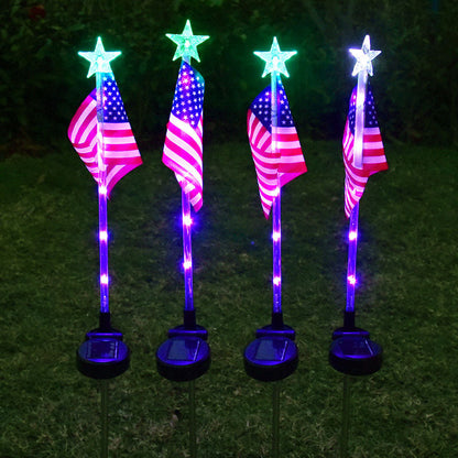 ✨Outdoor Solar Flag Stake Lights