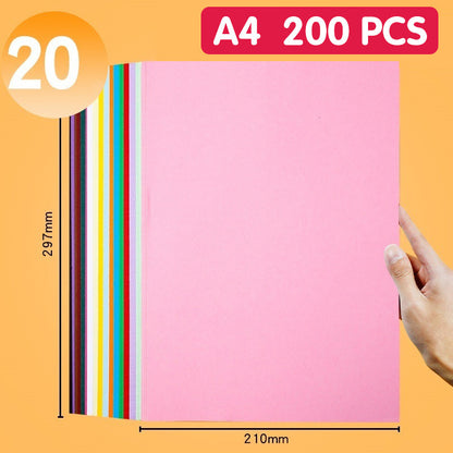 Colorful A4 Copy Paper Set for Crafts