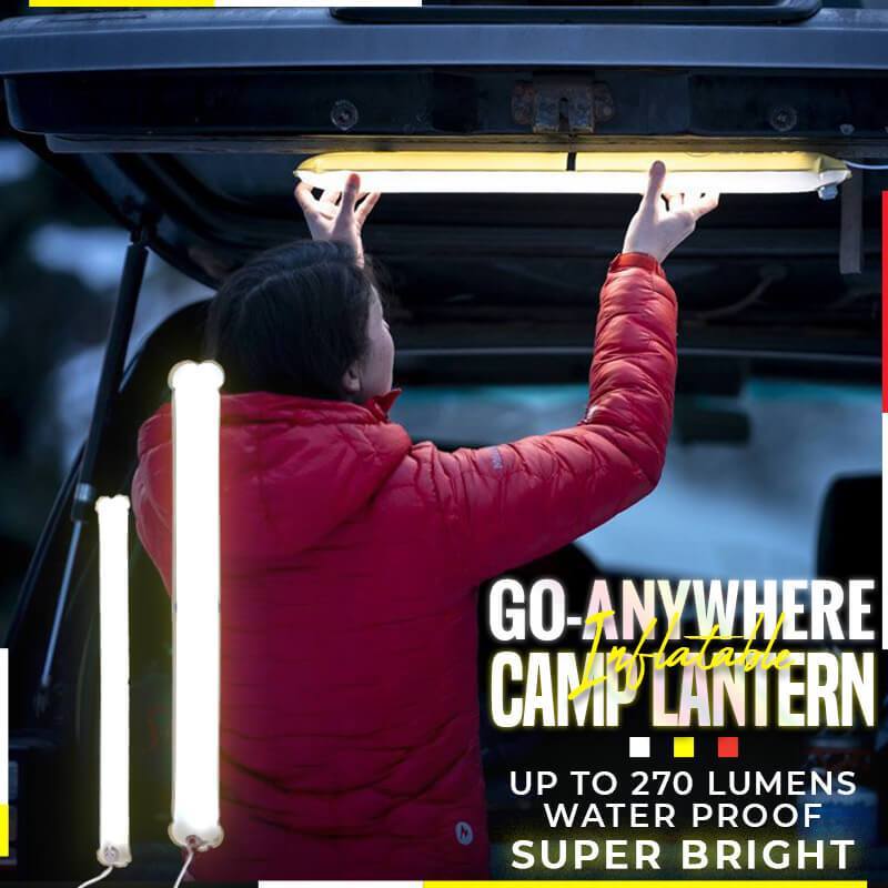 🏕️💨 Inflatable Go-Anywhere Camp Lantern – Collapsible, Lightweight, USB Rechargeable, Water Resistant. Perfect for Camping, Hiking, or Emergency Kits! 🔦✨🌲