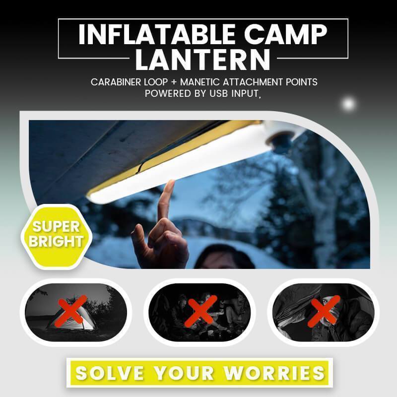 🏕️💨 Inflatable Go-Anywhere Camp Lantern – Collapsible, Lightweight, USB Rechargeable, Water Resistant. Perfect for Camping, Hiking, or Emergency Kits! 🔦✨🌲