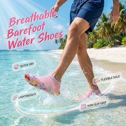👣 Lightweight Water Shoes – Fast-Drying Aqua Socks for Surf, Swim & Fitness – Anti-slip sole, breathable mesh & perfect for beach walks, yoga or running 🏄‍♂️