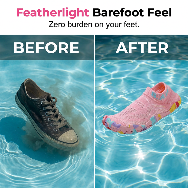 👣 Lightweight Water Shoes – Fast-Drying Aqua Socks for Surf, Swim & Fitness – Anti-slip sole, breathable mesh & perfect for beach walks, yoga or running 🏄‍♂️