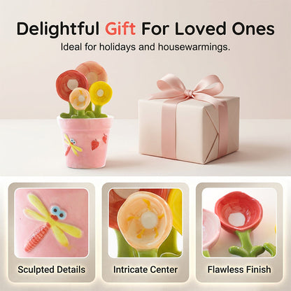 Ceramic Flower Measuring Spoon Set