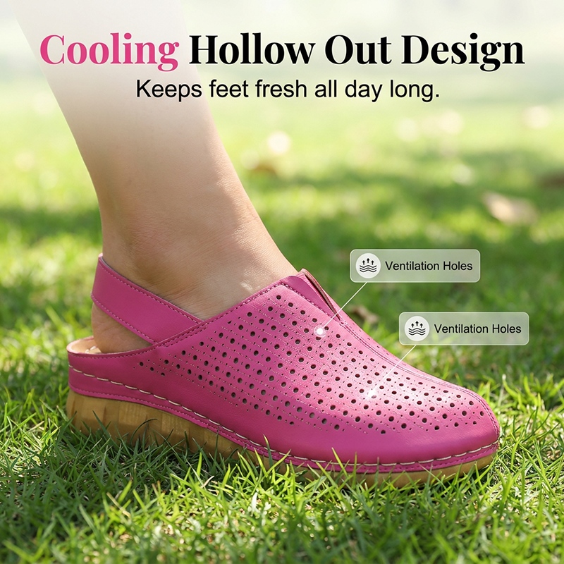 🏖️👡 Women’s Perforated Sandals – All-Day Comfort with a Chic Lift 💖