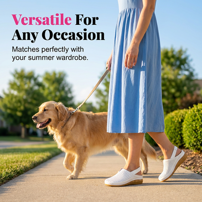 🏖️👡 Women’s Perforated Sandals – All-Day Comfort with a Chic Lift 💖