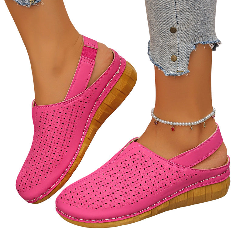 🏖️👡 Women’s Perforated Sandals – All-Day Comfort with a Chic Lift 💖