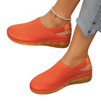 🏖️👡 Women’s Perforated Sandals – All-Day Comfort with a Chic Lift 💖