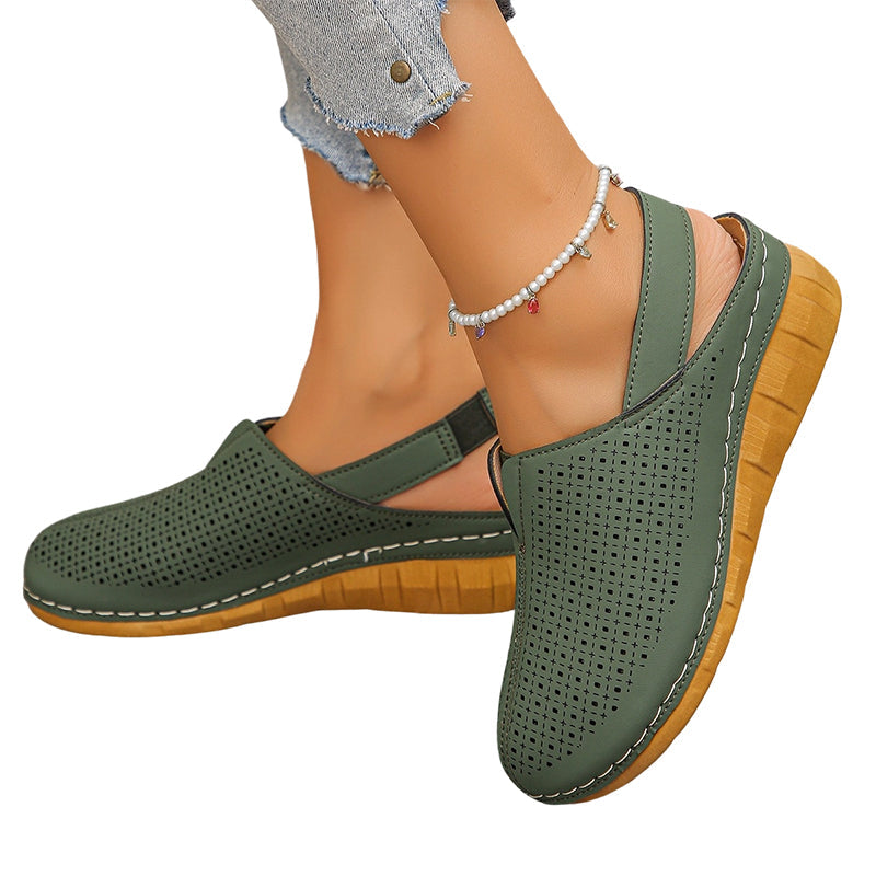 🏖️👡 Women’s Perforated Sandals – All-Day Comfort with a Chic Lift 💖