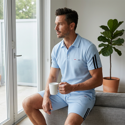 🔥Men's Casual Short-Sleeve Shorts Set