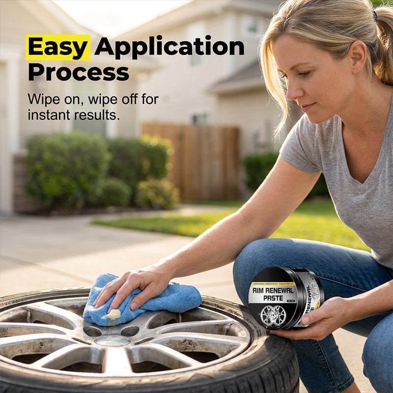 🚗✨ All-in-One Wheel Restoration Paste – Scratch Removal, Molecular Bonding, Safe for All Alloys 💎