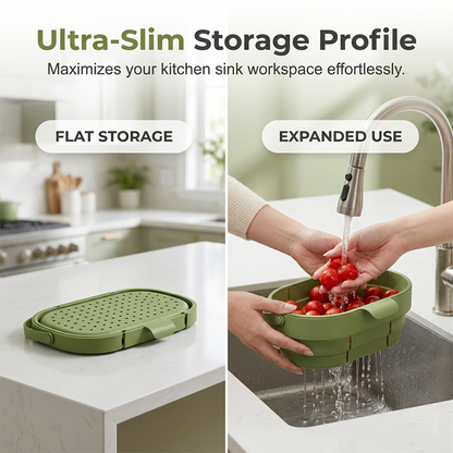 Collapsible Kitchen Sink Strainer Basket